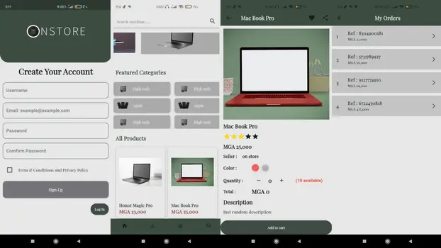 flutter e-commerce app
